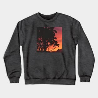 Palm Springs Sunset Digital Painting Crewneck Sweatshirt